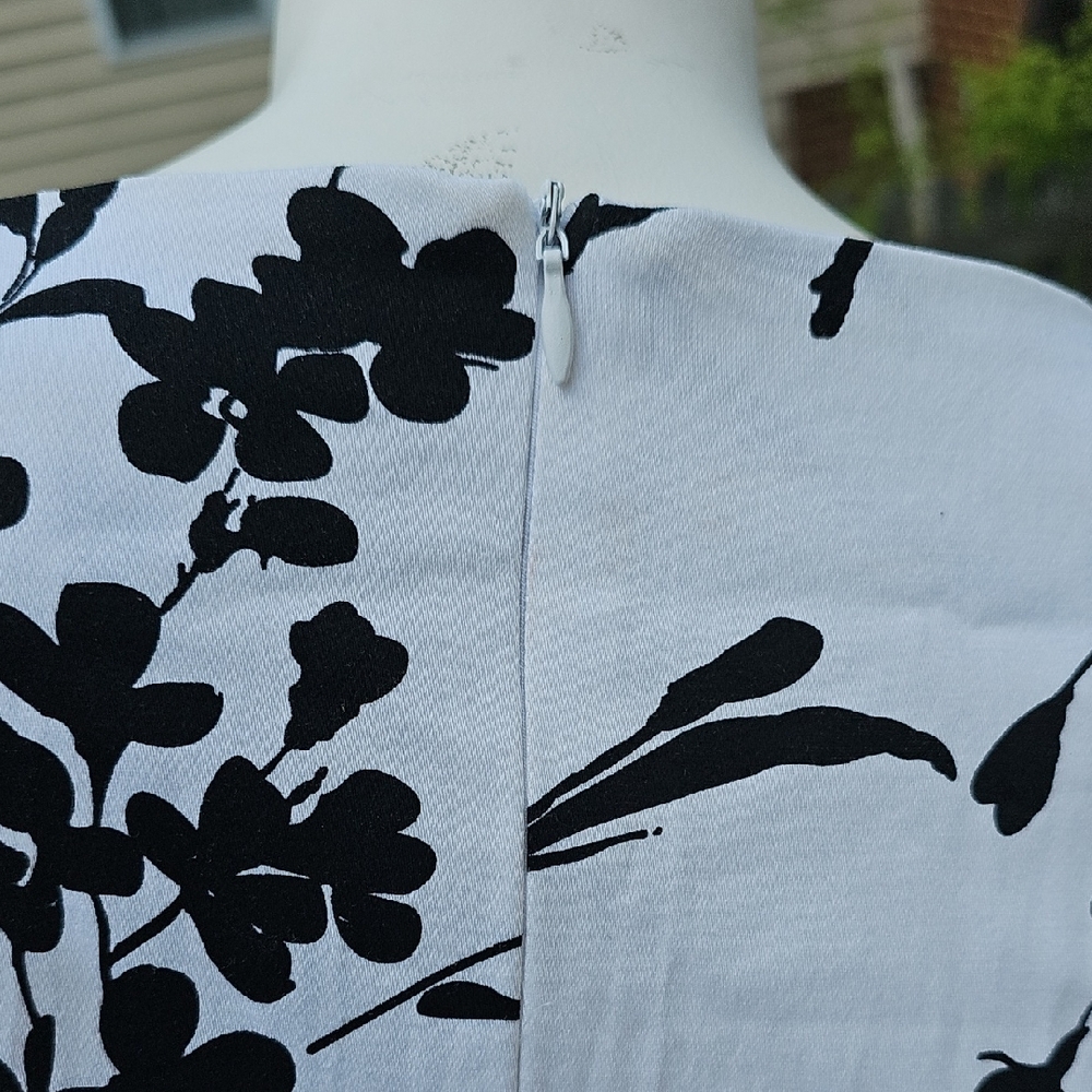 Grace Karin Black and White Fit and Flare Dress - Picture 7 of 9